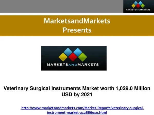 Veterinary Surgical Instruments Market Forecast to 2021
