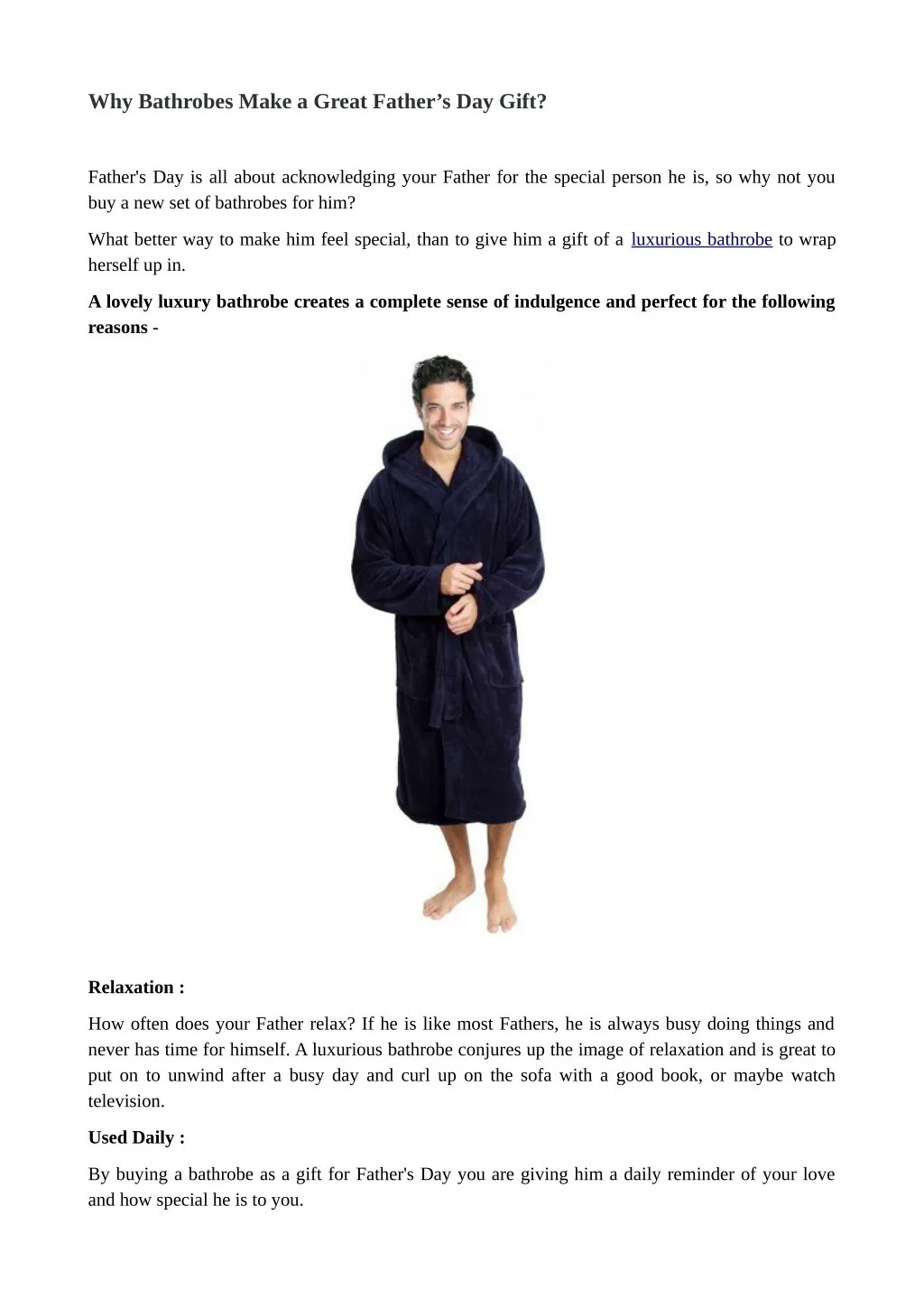 why bathrobes make a great father s day gift