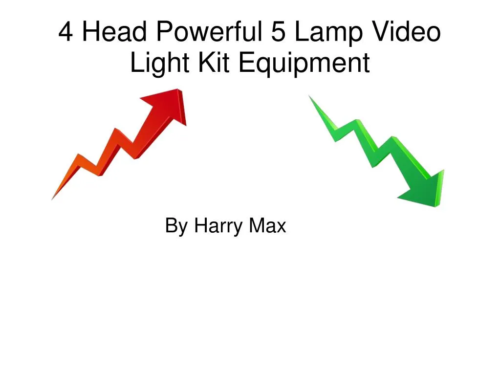4 head powerful 5 lamp video light kit equipment