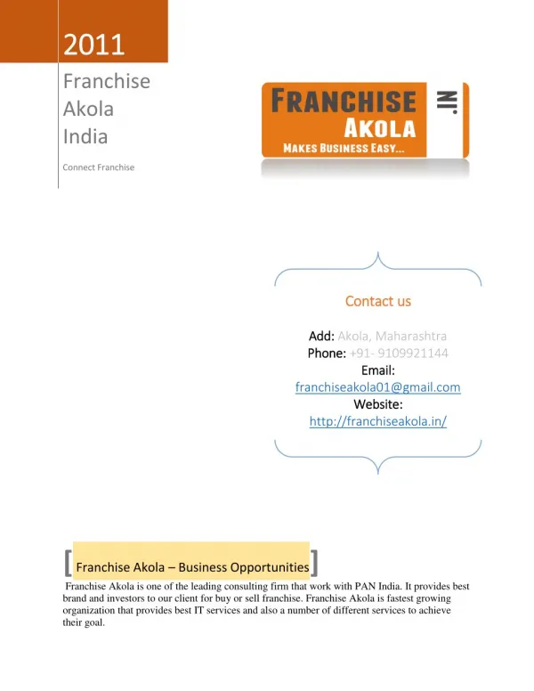 Franchise Akola