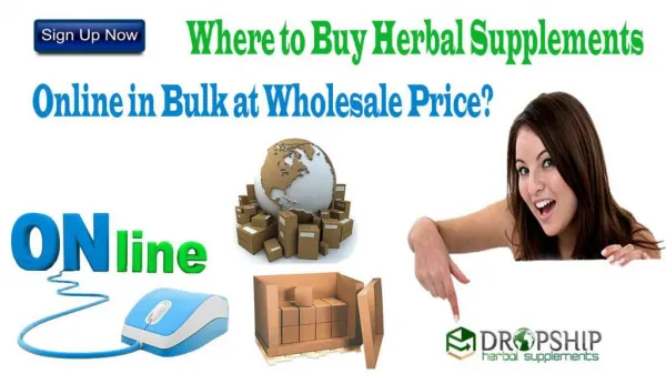 Where to Buy Herbal Supplements Online in Bulk at Wholesale Price?