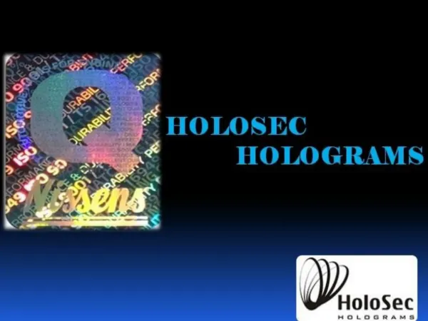 Holograms From Holosec Ltd