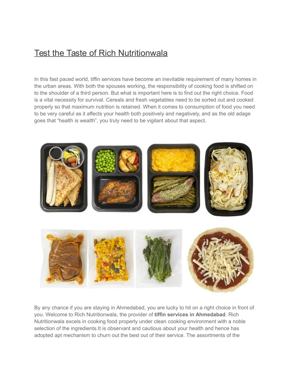 test the taste of rich nutritionwala