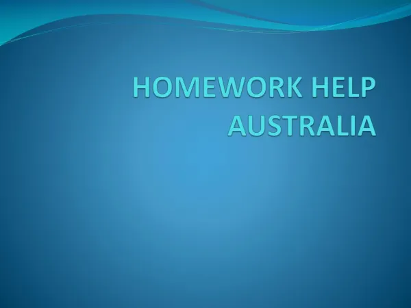 Homework help Victoria