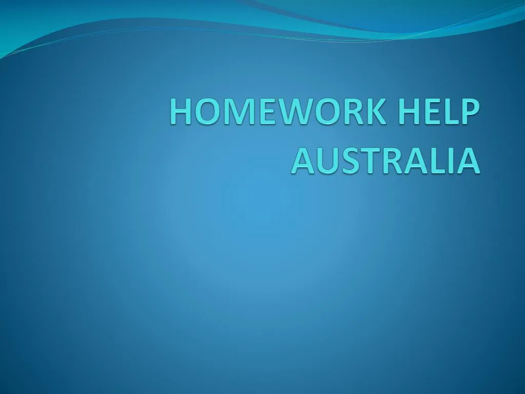 homework help australia