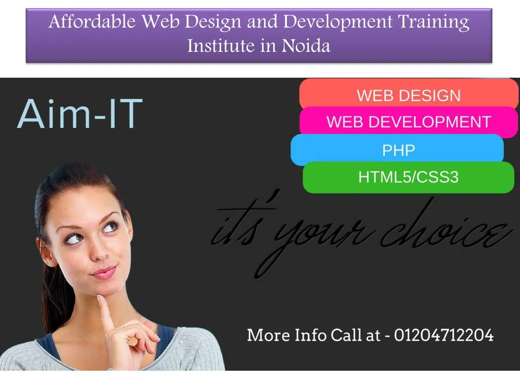 affordable web design and development training