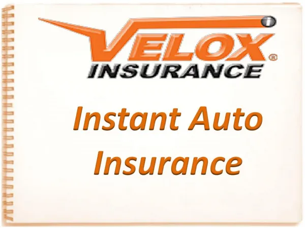 Instant Auto Insurance