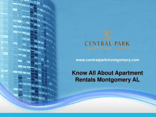 Things To Be Remember About Apartment Rentals Montgomery AL
