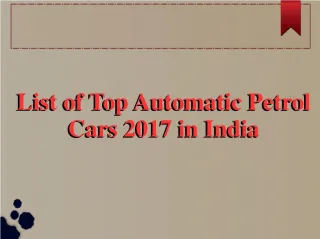 semi automatic cars list