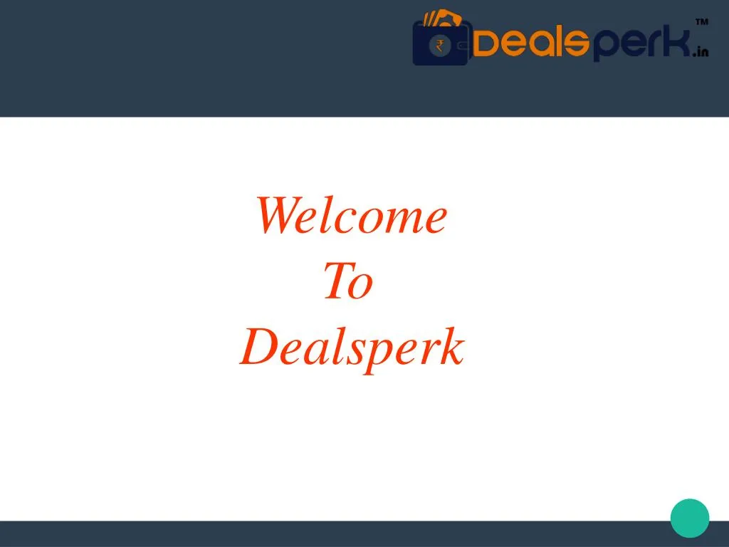 welcome to dealsperk