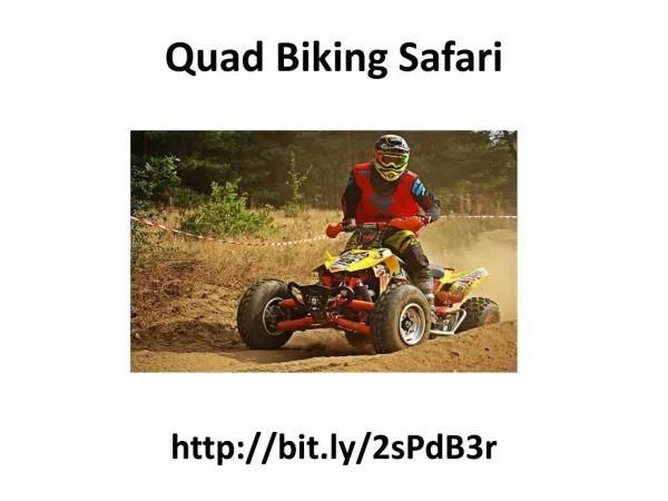 Quad Biking Safari