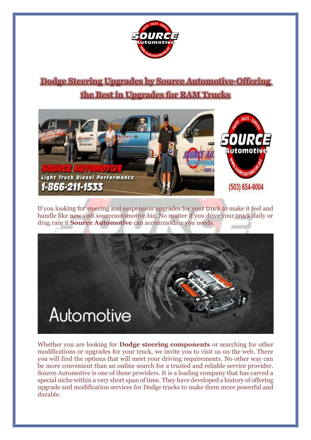 dodge steering upgrades by source automotive