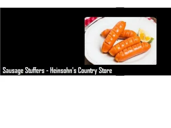 Sausage Stuffer | Texastastes.com