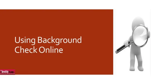 Using Background Check Online
