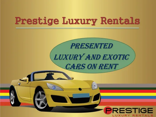 Luxury Car Rental Orlando