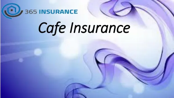 Cafe Insurance