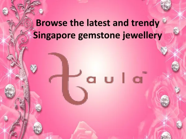 The latest design of Gemstone Singapore ring
