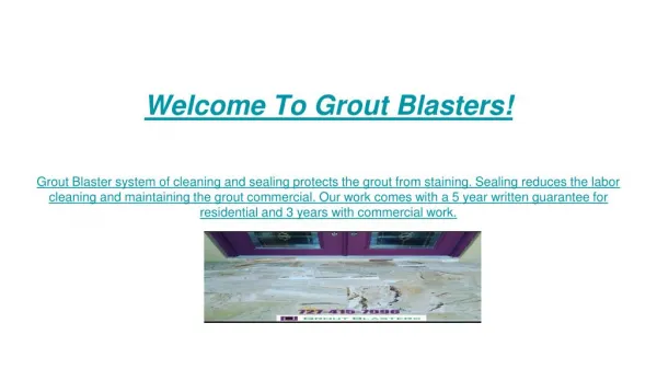 Grout Blasters Tampa FL