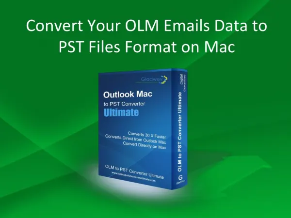 Convert OLM Files to PST Format on Windows
