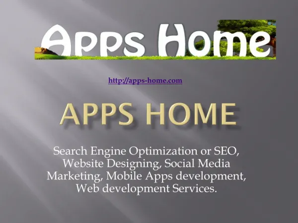 Apps Home