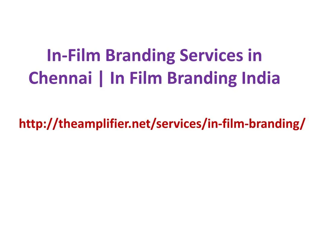 in film branding services in chennai in film branding india