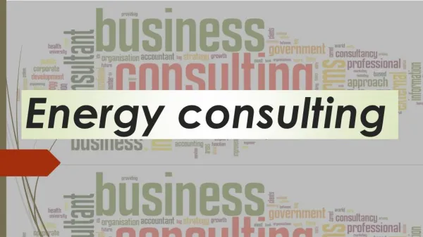 Energy consulting