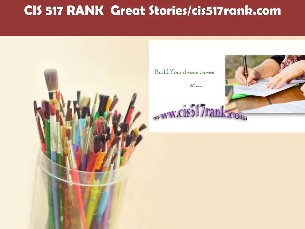 cis 517 rank great stories cis517rank com