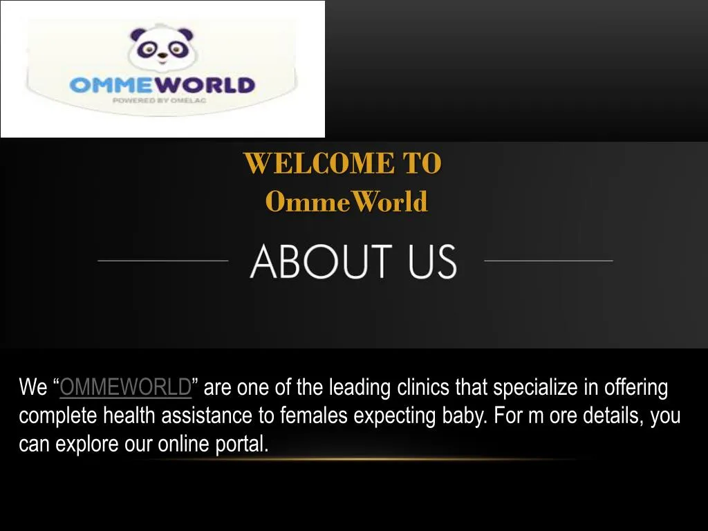 welcome to ommeworld