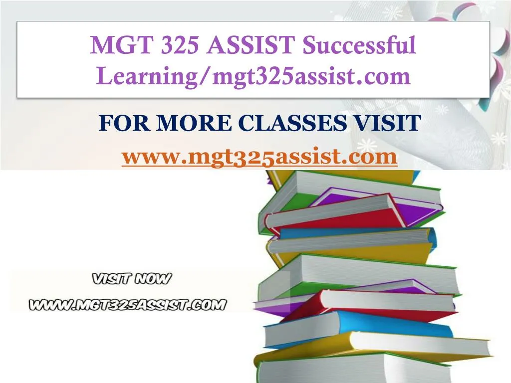 mgt 325 assist successful learning mgt325assist com