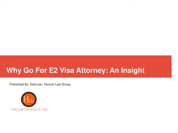E2 Visa Attorney