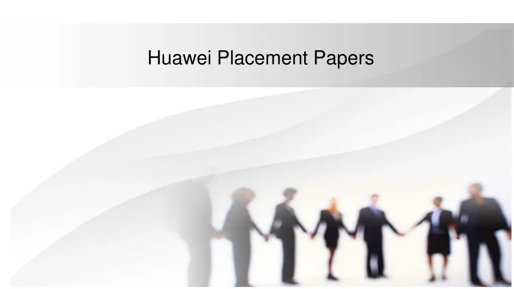 huawei placement papers