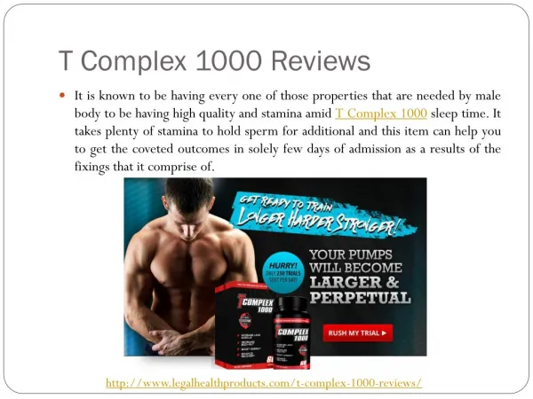 T Complex 1000 Reviews, Free Trial and Where to Buy