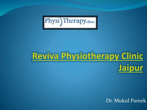 Physiotherapy Services in Jaipur