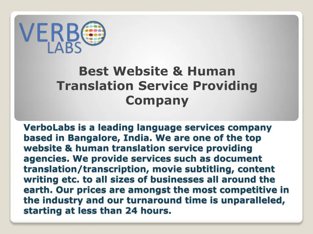 best website human translation service providing company