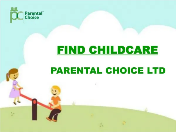 Find Childcare – Parental Choice Ltd