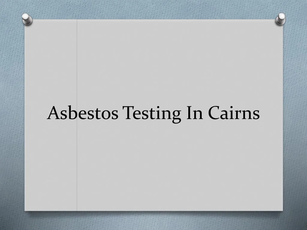asbestos testing in cairns