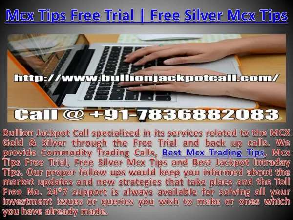 Commodity Tips Free Trial | Mcx Trading Call with High Profit