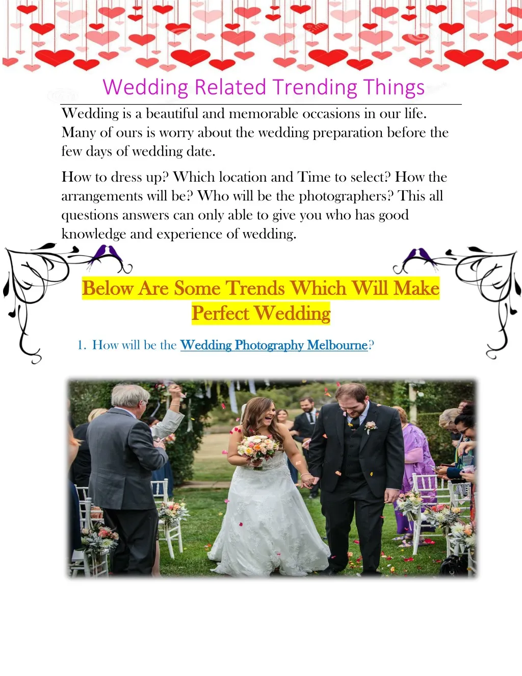 wedding related trending things wedding
