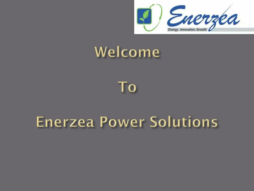welcome to enerzea power solutions