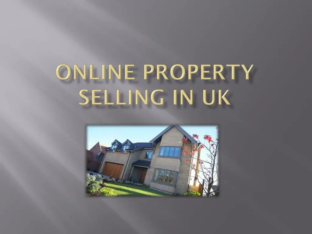 online property selling in uk