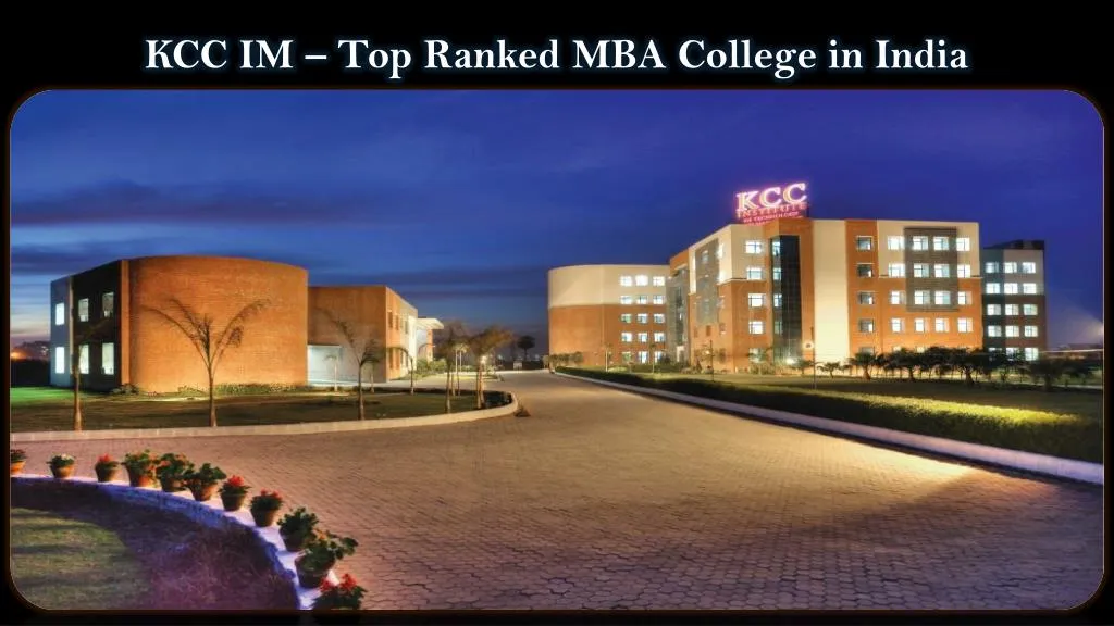 kcc im top ranked mba college in india