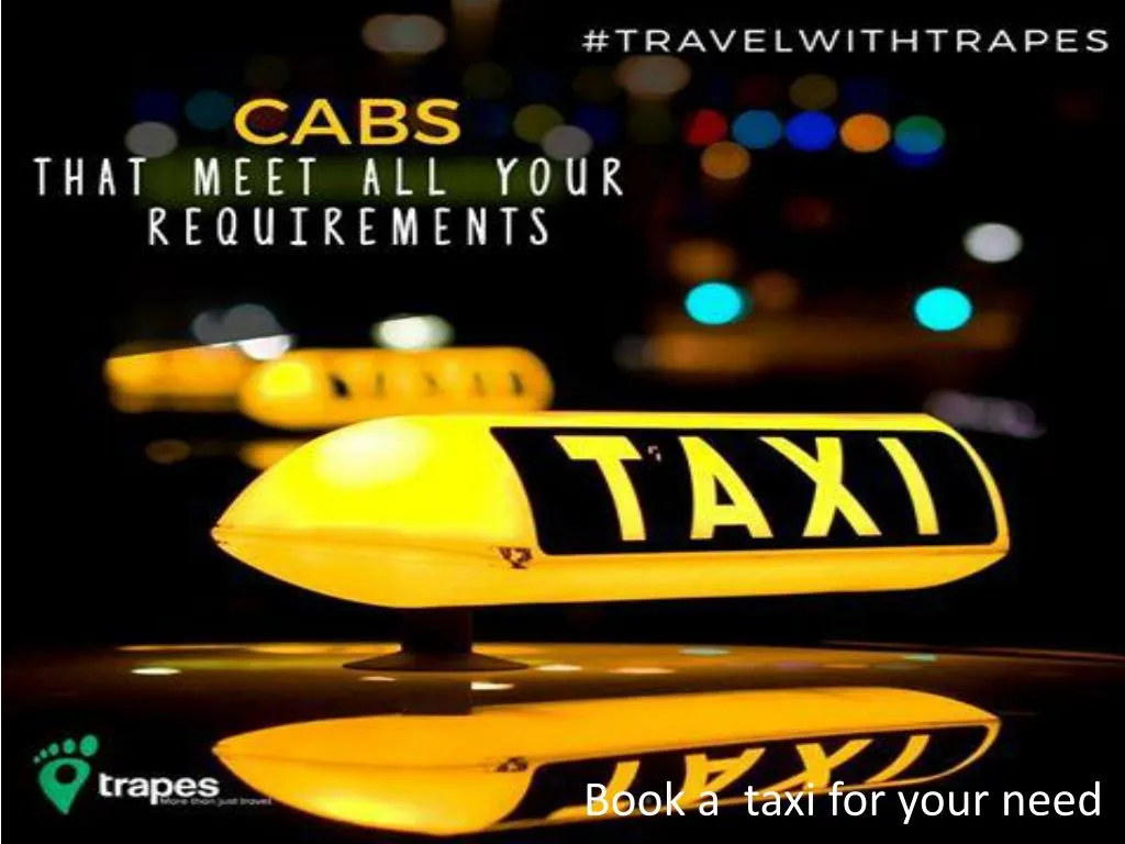 book a taxi for your need