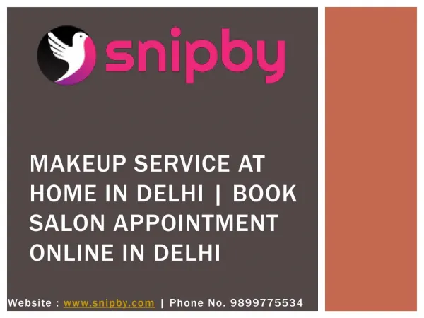 Makeup service at home in Delhi |Snipby
