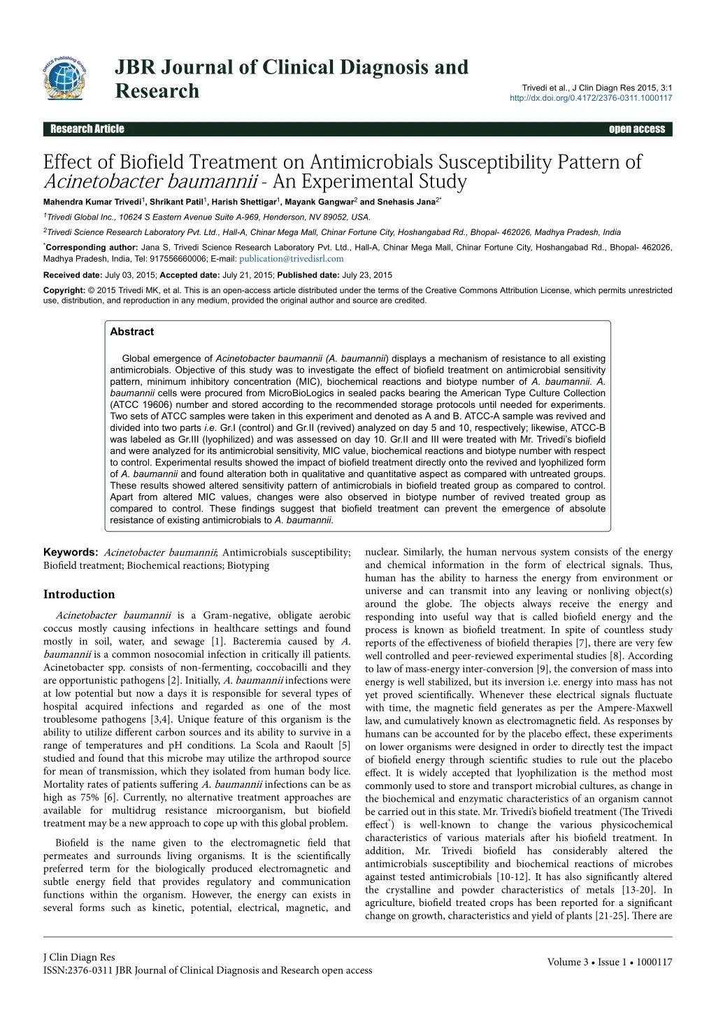 jbr journal of clinical diagnosis and research