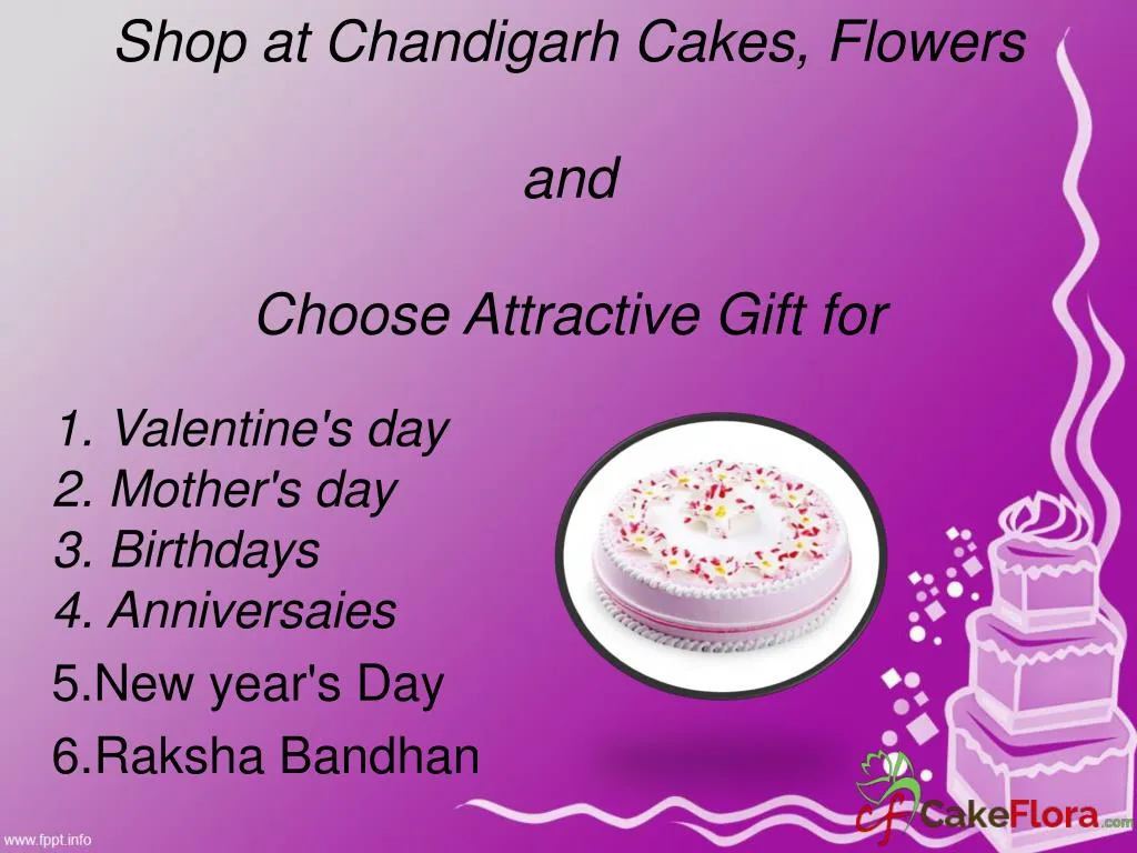 shop at chandigarh cakes flowers and choose attractive gift for