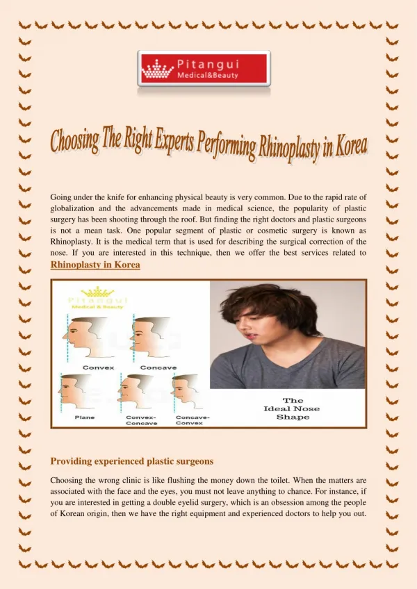 Choosing The Right Experts Performing Rhinoplasty in Korea