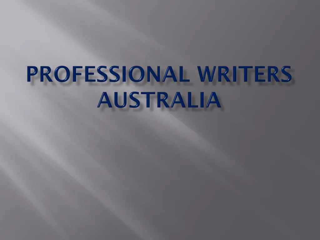 professional writers australia
