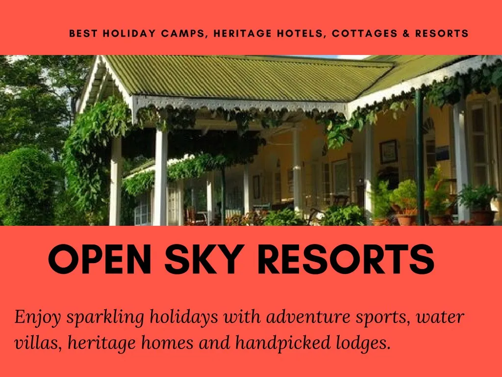 best holiday camps heritage hotels cottages
