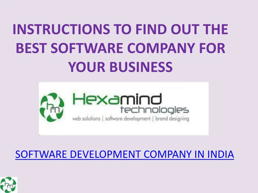 i nstructions to find out the best software company for your business