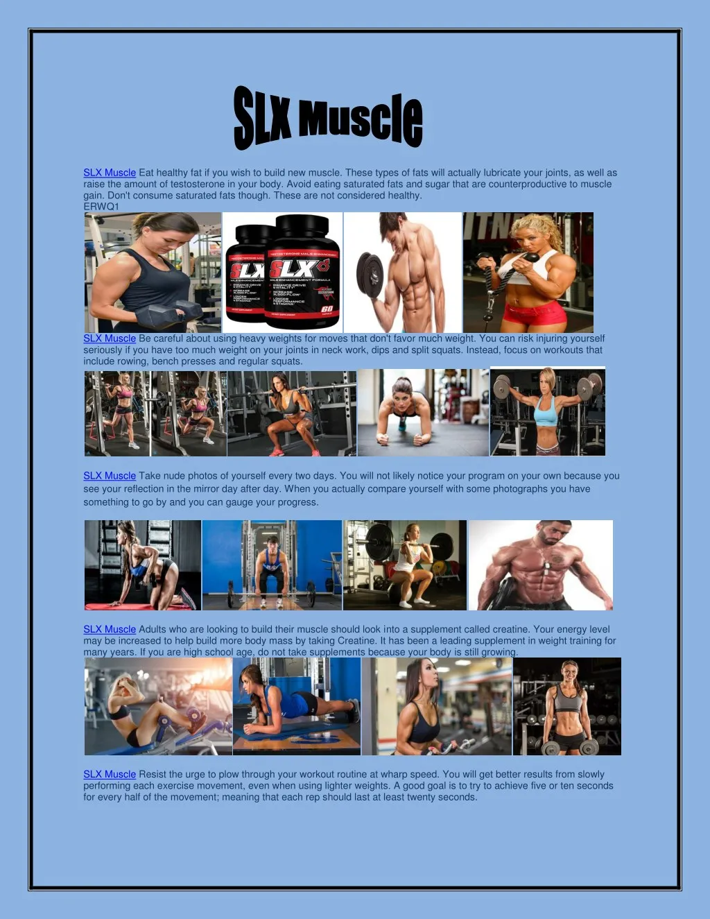 slx muscle eat healthy fat if you wish to build